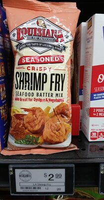 Seasoned Crispy Shrimp Fry Seafood Batter Mix, Seasoned Crispy Shrimp Fry