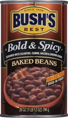 Bold & Spicy Seasoned With Cilantro, Cumin, Bacon & Brown Sugar Baked Beans, Bold & Spicy
