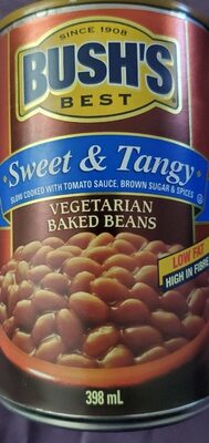 Bush's Best, Vegetarian Baked Beans, Sweet & Tangy, Sweet & Tangy