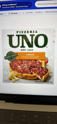 Chicago Style Mozzarella, Parmesan, And Romano Cheese Topped With Tomato Sauce On Uno Deep Dish Crust Deep Dish Pizza, Chicago Style