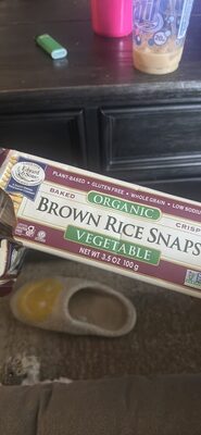Baked Whole Grain Brown Rice Snaps