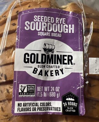 California Sourdough Seeded Rye Square Bread, Sourdough