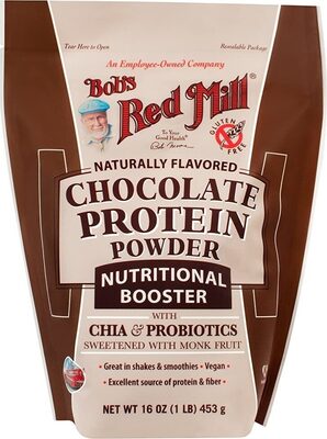 Chocolate Protein Powder Nutritional Booster With Chia & Probiotics, Chocolate