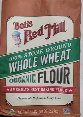100% Stone Ground Whole Wheat Organic Flour