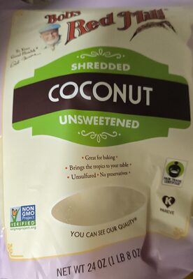 Unsweetened Shredded Coconut, Unsweetened