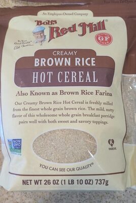 Creamy Brown Rice Hot Cereal, Creamy Brown Rice