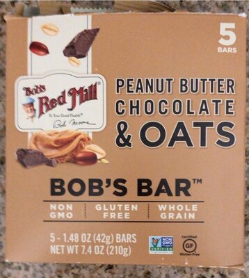 Peanut Butter Chocolate & Oats Bob's Bars, Peanut Butter Chocolate & Oats