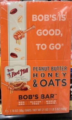 Peanut Butter, Honey & Oats Bob's Bars, Peanut Butter, Honey & Oats
