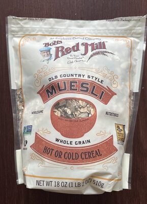 Old Country Style Muesli Hot Or Cold Cereal, Old Country Style