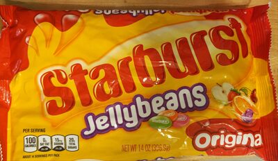 Original Jellybeans, Strawberry, Orange, Lemon, Green Apple, Cherry, Grape