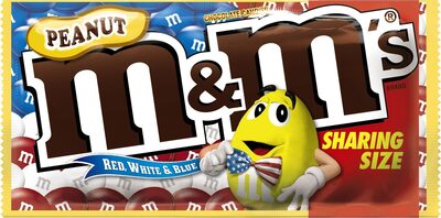 Peanut Red, White & Blue Mix Chocolate Candies, Peanut