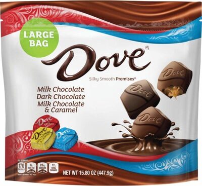 Milk Chocolate, Dark Chocolate, Milk Chocolate & Caramel Promises, Milk Chocolate, Dark Chocolate, Milk Chocolate & Caramel