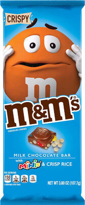 Crispy Milk Chocolate Candies Bar With Minis & Crisp Rice, Crispy