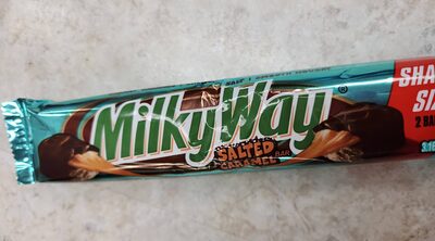Salted Caramel Milk Chocolate, Creamy Caramel, Crunchy Salt, Smooth Nougat Bars, Salted Caramel