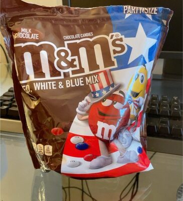 Milk Chocolate Red, White & Blue Mix Chocolate Candies, Milk Chocolate