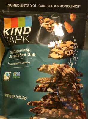 Dark Chocolate Almond & Sea Salt Bark, Dark Chocolate Almond & Sea Salt
