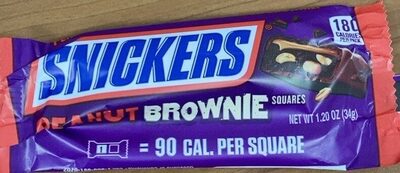 Snickers Peanut Brownie Square Chocolate Candy Bar