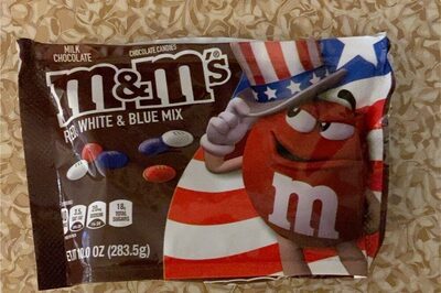 Milk Chocolate Red, White & Blue Mix Candies, Milk Chocolate