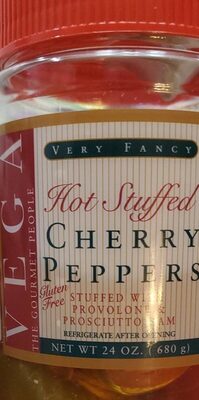 Hot Stuffed Cherry Peppers With Provolone & Prosciutto Ham, Hot With Provolone & Prosciutto Ham