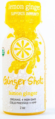 Lemon Ginger Supports Immunity Ginger Shots, Lemon Ginger