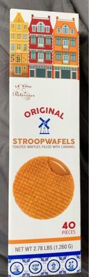 Original Toasted Waffles Filled With Caramel Stroopwafels, Original