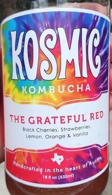 The Grateful Red Black Cherries, Strawberries, Lemon, Orange & Vanilla Kombucha, The Grateful Red