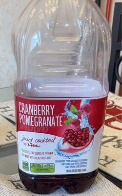 Cranberry Pomegranate Flavored Juice Cocktail From Concentrate, Cranberry Pomegranate