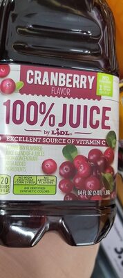 Cranberry 100% Juice, Cranberry