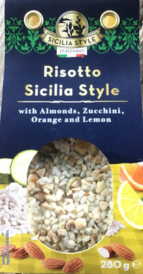 Sicilian Style Risotto With Almonds, Orange And Lemon, Sicilian Style