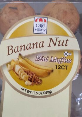 Banana Nut Mini Muffins, Banana Nut