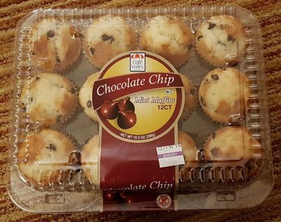 Chocolate Chip Mini Muffins, Chocolate Chip