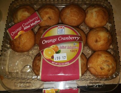 Orange Cranberry Mini Muffins, Orange Cranberry