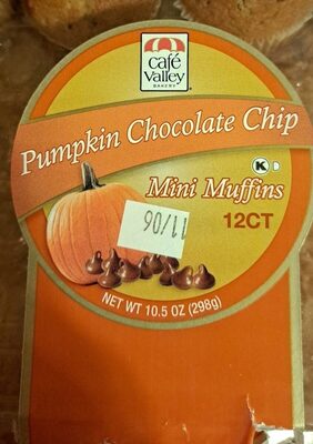 Pumpkin Chocolate Chip Mini Muffins, Pumpkin Chocolate Chip