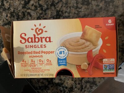 Singles Roasted Red Pepper Hummus