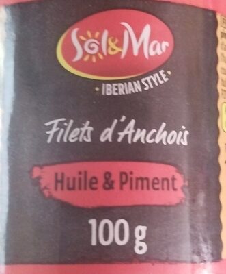 Flat Fillets Of Anchovies With Chili Pepper In Sunflower Oil, Chili Pepper In Sunflower Oil