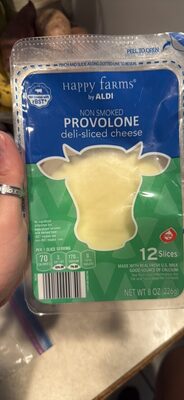 Non Smoked Provolone Deli-Sliced Cheese, Non Smoked Provolone