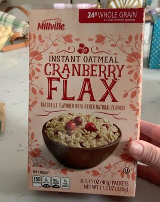 Cranberry Flax Instant Oatmeal, Cranberry Flax