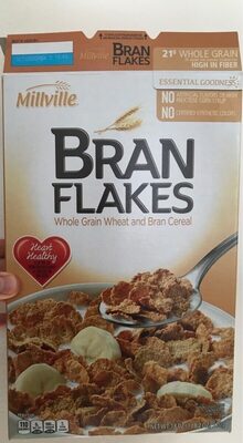 Whole Grain Wheat And Bran Flakes Cereal, Bran Flakes