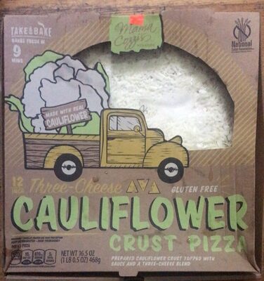 Three-Cheese Cauliflower Crust Pizza, Three-Cheese