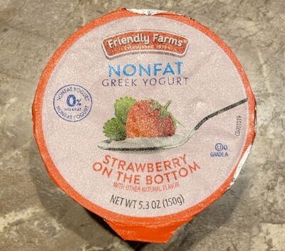 Strawberry On The Bottom Nonfat Greek Yogurt, Strawberry On The Bottom