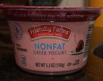 Black Cherry On The Bottom Nonfat Greek Yogurt, Black Cherry
