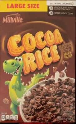 Sweetened Naturally Chocolate Flavored Cocoa Rice Cereal, Chocolate
