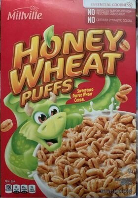 Honey Wheat Puffs Sweetened Puffed Wheat Cereal, Honey Wheat