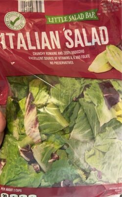 Crunchy Romaine And Zesty Radicchio Italian Salad, Crunchy Romaine And Zesty Radicchio