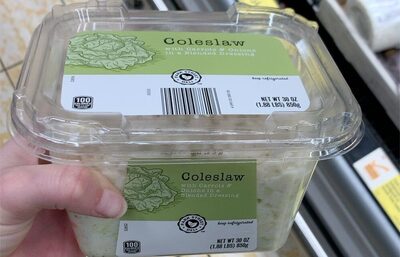 Coleslaw With Carrots & Onions In A Blended Dressing