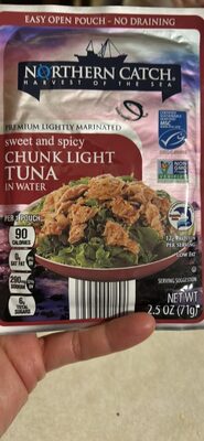 Premium Lightly Marinated Sweet And Spicy Chunk Light Tuna In Water, Sweet And Spicy