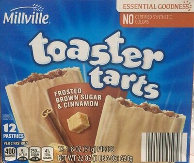 Frosted Brown Sugar & Cinnamon Toaster Tarts Pastries, Frosted Brown Sugar & Cinnamon