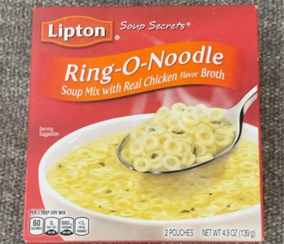 Ring-O-Noodle Soup Mix With Real Chicken Flavor Broth, Ring-O-Noodle