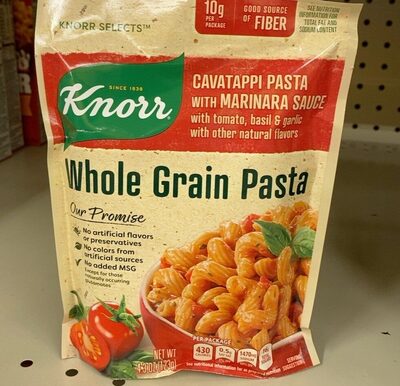 Whole Grain Cavatappi With Marinara Sauce Pasta