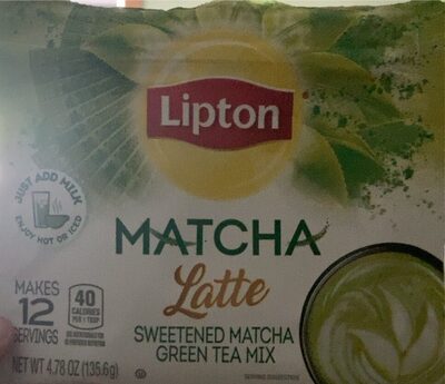 Matcha Latte Sweetened Matcha Green Tea Mix, Matcha Latte